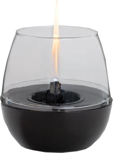 Tenderflame Tischfeuer Tulpe 18 aus Porzellan mit 3 Dochten in Schwarz mit 300 ml Tank - Bild 1