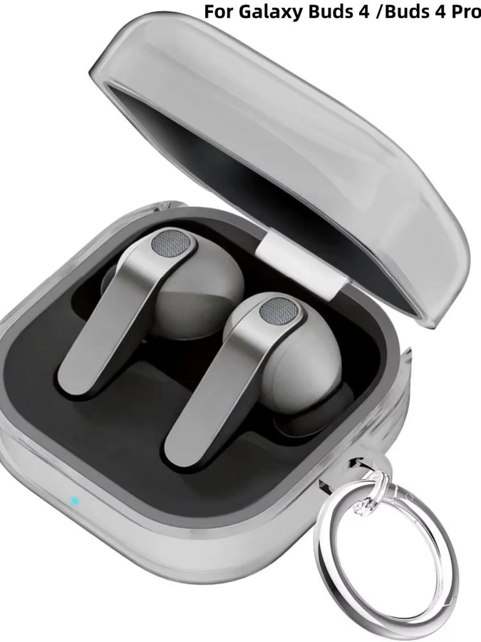 Stoßfeste transparente Schutzhülle für Samsung Galaxy Buds 4 und Buds 4 Pro inklusive Schlüsselanhänger und Reinigungsset - Bild 6
