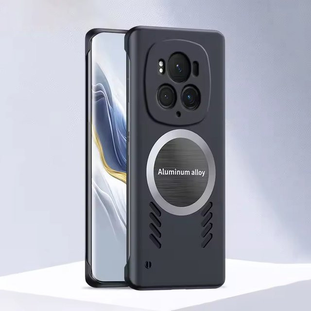 Magnetische Graphene Handyhülle für HONOR X9C Magic 6 Pro 7 8 500 400 300 200 100 90 70 50 in Schwarz mit Wärmeableitung und rahmenloser Abdeckung - Bild 1