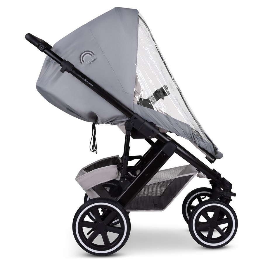 ABC Design Regenschutz 4 Seasons Sport für Kombi-Kinderwagen grau mit Reflexionsfunktion - Bild 4