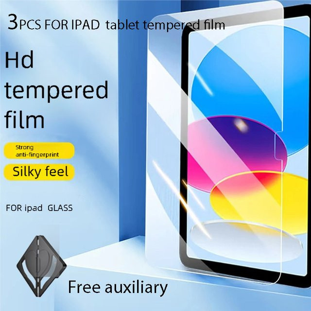 3er-Set HD Displayschutzfolie aus gehärtetem Glas für Apple iPad Air 11 Zoll 2025 (M3), transparent und kratzfest - Bild 1
