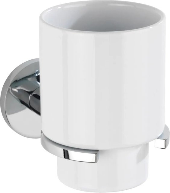 Wenko Zahnputzbecherhalter Isera UV-Loc in Silber Glänzend - Bild 1