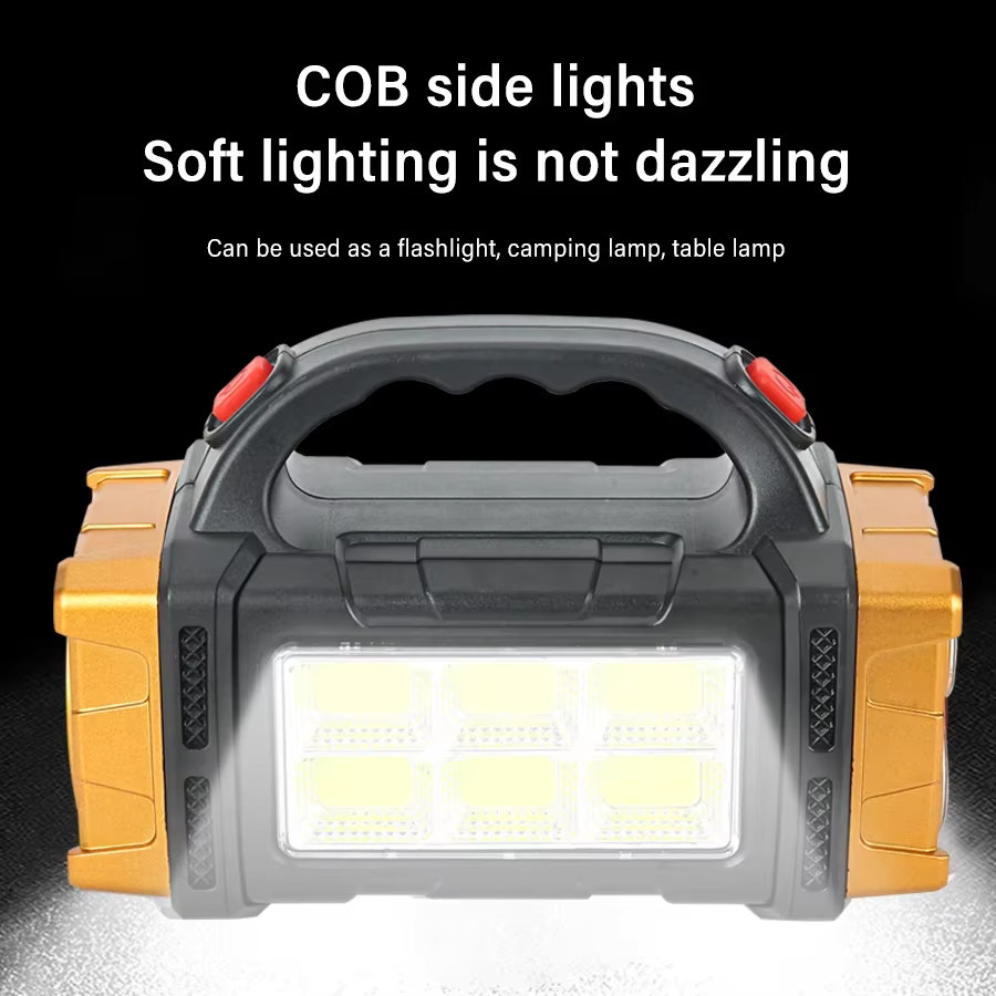 KDULIT Solar Taschenlampe mit Powerbank-Funktion und COB-Arbeitslicht in Multicolour - Bild 5