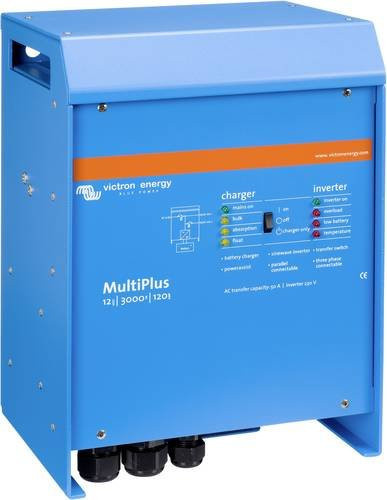 Victron Energy MultiPlus C 12/3000/120-16 Netzwechselrichter mit integriertem Laderegler, 3000W, 12 V/DC - 230 V/AC, Blau - Bild 1