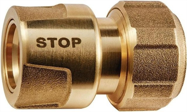 GEKA Schlauchstück Plus Stecksystem aus Messing für Schlauchgröße 19 mm - Bild 1