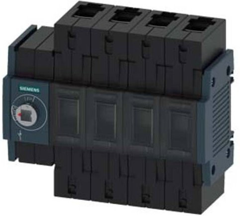 Siemens Lasttrennschalter 4polig 80A 4 Wechsler 690 V/AC Schwarz 3KD28402NE100 - Bild 1