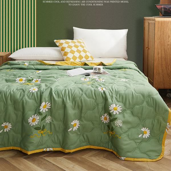 Sufdarj Home Textiles Steppdecke mit Gänseblümchen-Druck, weiche Sommerdecke für Kinder und Erwachsene, B/B: 150 x 200 cm und 200 x 230 cm - Bild 4