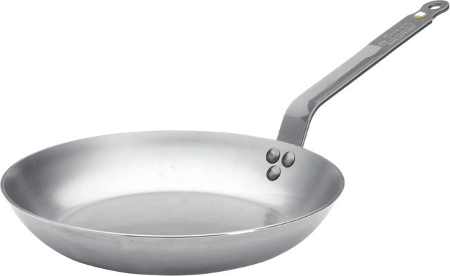 De Buyer Mineral B Bratpfanne aus Carbonstahl, Silber, Durchmesser: 28 cm - Bild 1