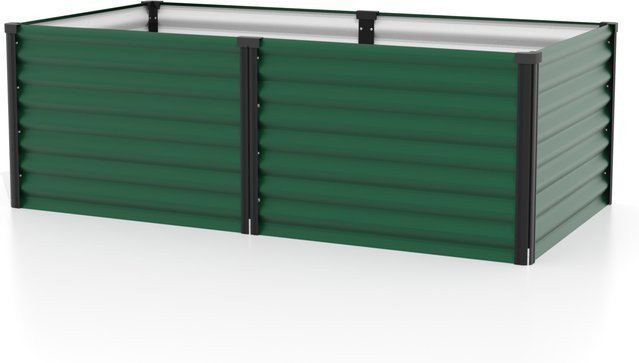 VITAVIA Hochbeet Meta 630 aus Aluminium und Zincalume in Grün, B/H/L: 96,17 x 63,2 x 187,68 cm - Bild 1