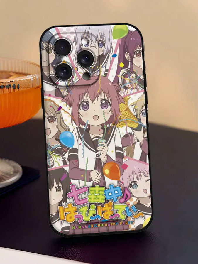 Anime Yuru Yuri Handyhülle aus mattem Silikon für Apple iPhone Modelle in Multicolour - Bild 5