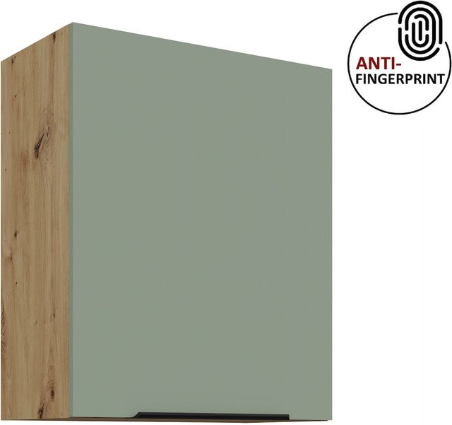 Küchen Hängeschrank ARIA Aquamarin matt mit Einlegeböden und Scharniertüren, Breite: 60 cm, Höhe: 72 cm - Bild 1