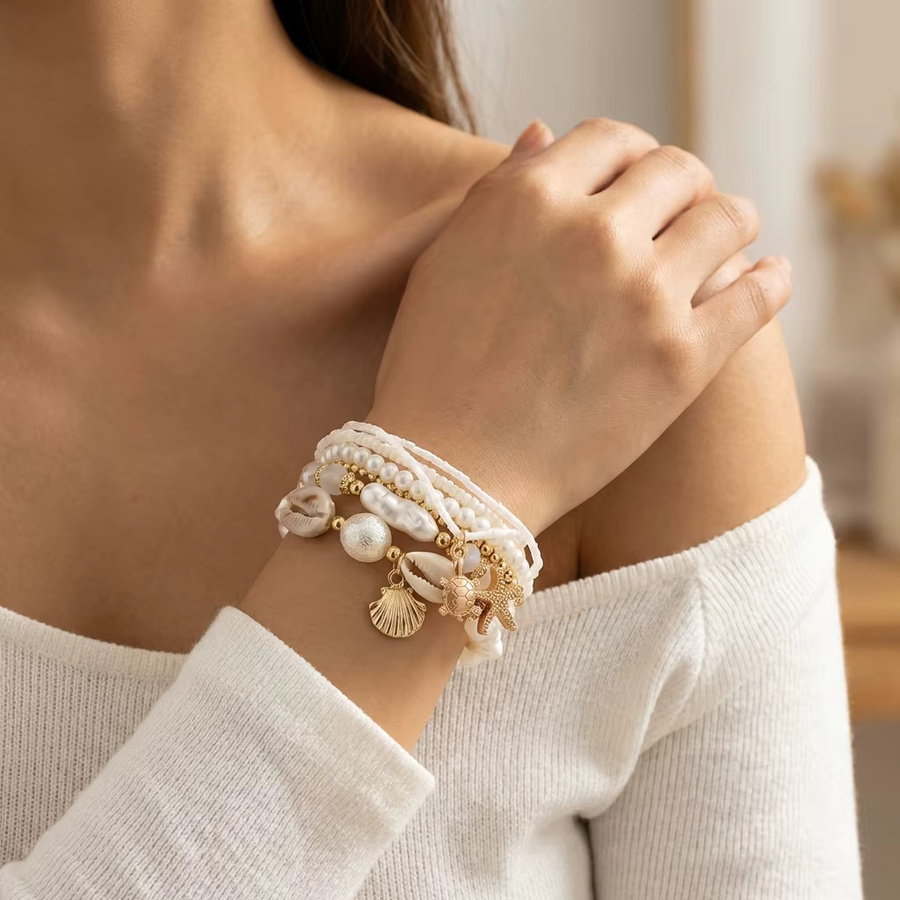 Rinhoo Armband, Perle, Damen, mehrlagig - Bild 3