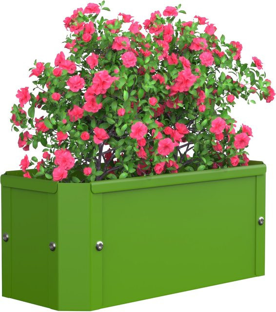 VCM Metall Hochbeet Balora S rechteckiger Pflanzkasten für Balkon Terrasse Garten B/T/H: 39 x 18 x 16 cm - Bild 1