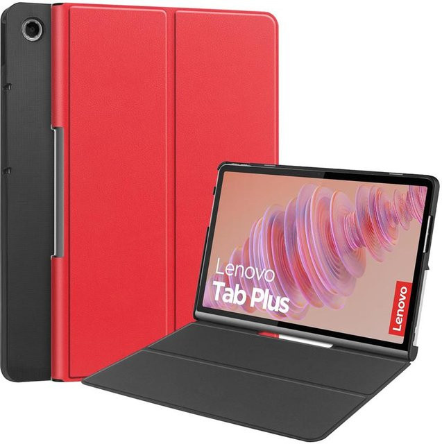 Lenovo Tab Plus 11,5 Zoll Hülle aus PU Leder mit Ständerfunktion in Rot - Bild 1