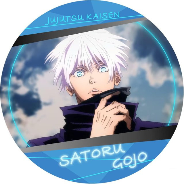 Anstecknadel Jujutsu Kaisen Gojo Satoru, Blech, Abzeichen - Bild 1