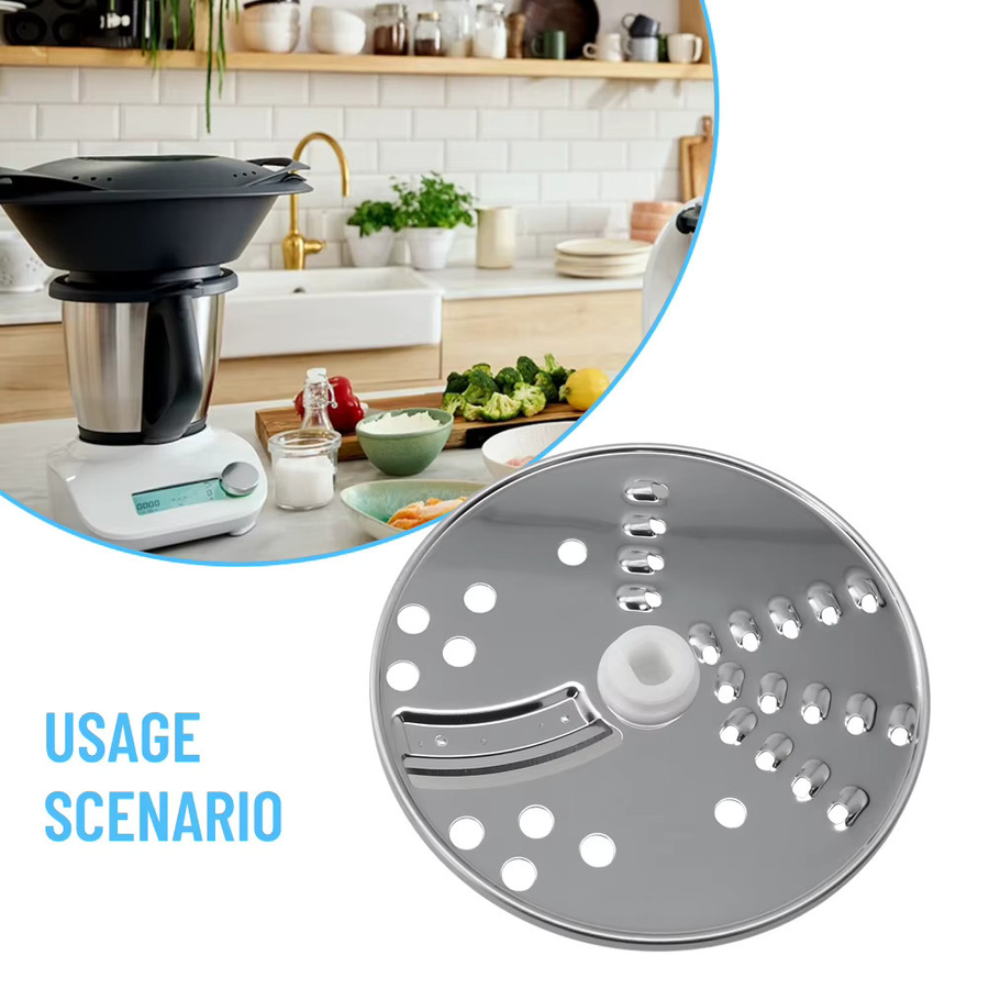Vorwerk Spezialschneider aus Edelstahl 304 für Thermomix TM5 und TM6 in Silber - Bild 3