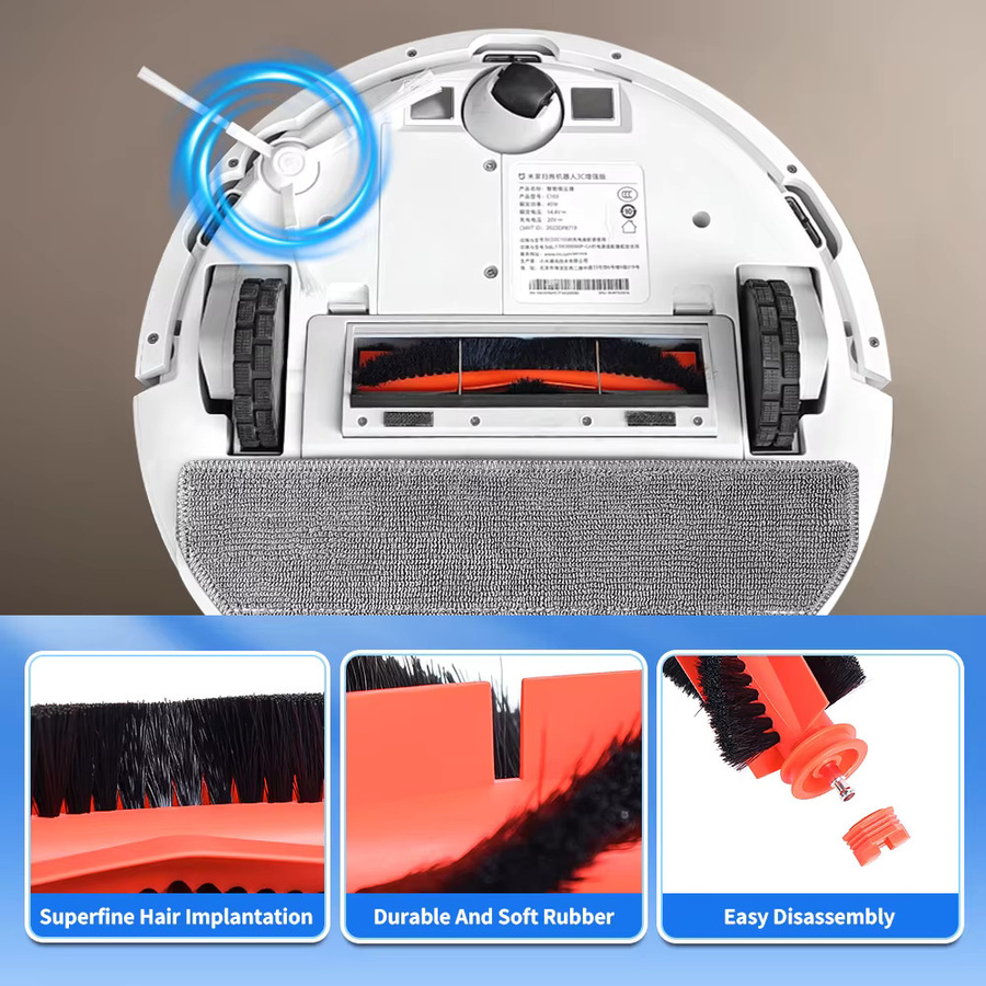 Xiaomi Hauptbürsten-Ersatz für Roboterstaubsauger S20 D106 E10 B112 E10C E12 C103 3C Enhanced Edition 3C Plus - Bild 2