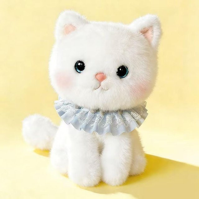 Heil-Lätzchen-Kätzchen-Puppe, Kawaii Kuscheltier Plüschtier, ab 14 Jahre - Bild 1