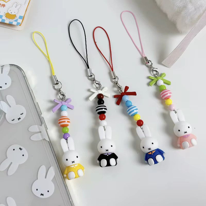 Miffy Handykette, Anime-Cartoon-Schleife, Hasen-Puppe, Anhänger - Bild 2