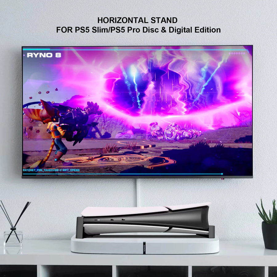 Sony PlayStation Spiel Stand Basis für PS5 Slim und PS5 Pro in Schwarz - Bild 2