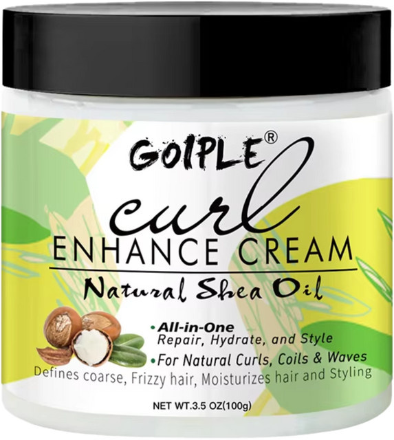 GOIPLE Locken-Verstärker-Creme mit Shea-Öl und Kokosöl, 100g, lockiges Haar - Bild 1