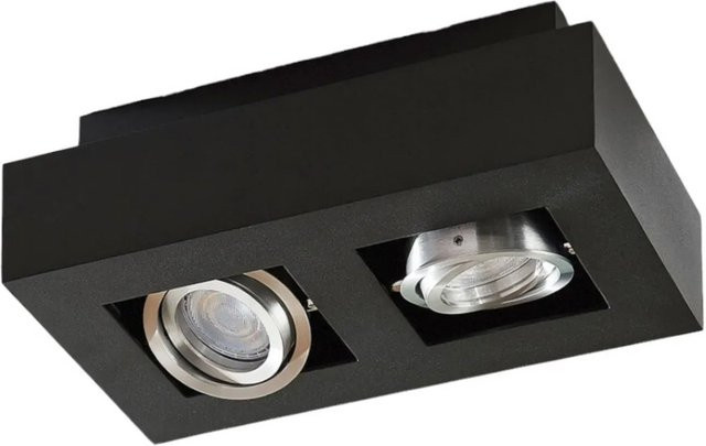 Arcchio Strahler Vince 9621707 Moderne 2-flammige Deckenleuchte aus Aluminium in Schwarz mit GU10 Fassung - Bild 1