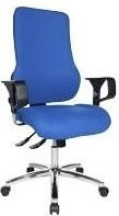 Topstar Drehstuhl Sitness 55 in Hellblau mit Chromgestell und Stoffbezug - Bild 1