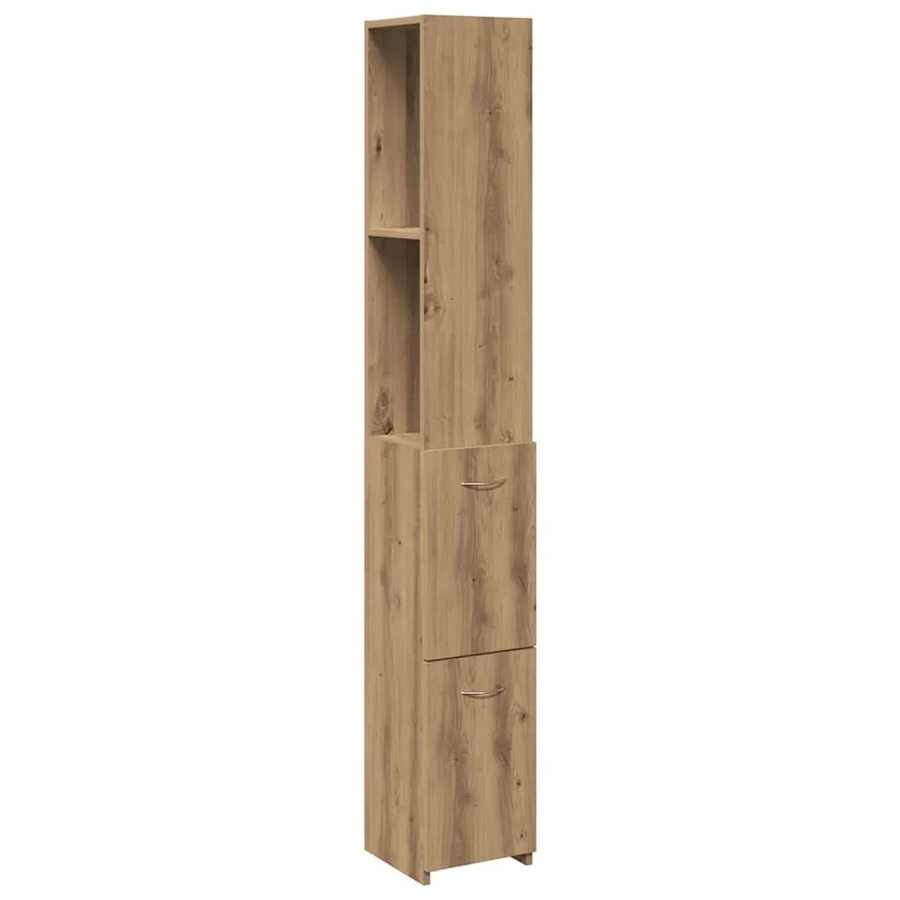 vidaXL Badschrank Artisan-Eiche, Wandmontage, B/T/H: 25 x 25 x 170 cm - Bild 2