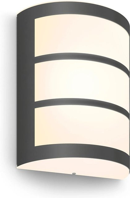 Philips Python LED-Außenwandleuchte in Anthrazit mit warmweißem Licht (2700 K) - Bild 1