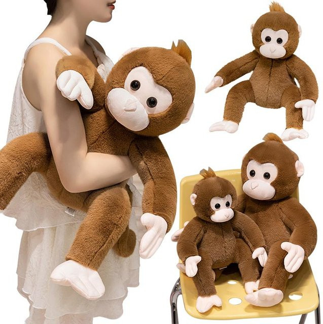 Kawaii Affen Plüschtier, Gorilla Kissen, beige, ab 14 Jahren - Bild 1