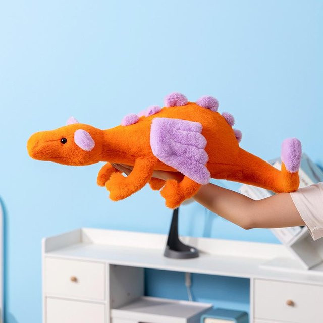 Himmelsdrachen-Puppe Regenbogen-Schnee-Drachen-Puppe Plüschtier orange - Bild 1