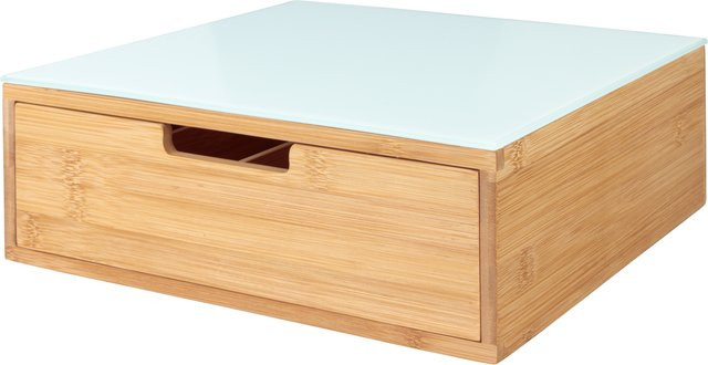 LIVARNO HOME Schubladen Box Bambus in Weiß - Bild 1