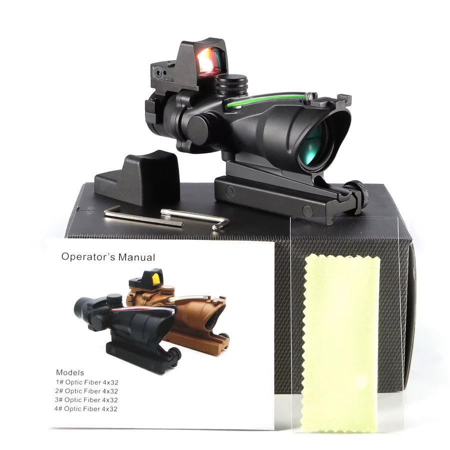 Nabila Red Dot Visier 4x32 mit 1x 4x Vergrößerung für 20mm Schienen in Schwarz - Bild 3