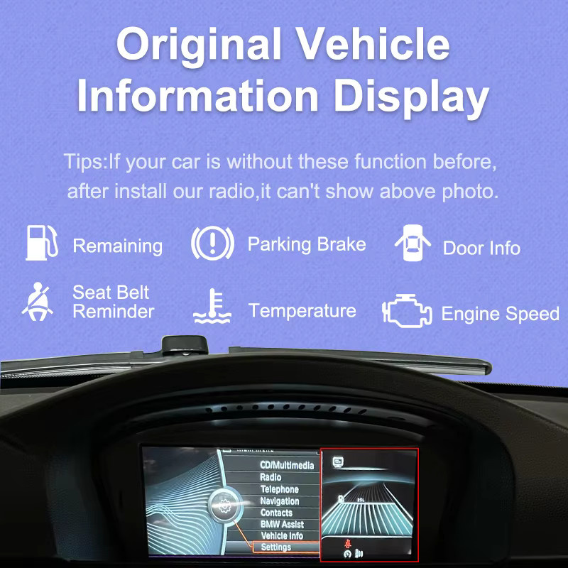 AUTOTOP 10,25 Zoll Wireless Carplay und Android Auto Touchscreen für BMW X1 E84 2009-2015 CIC-System, Airplay Mirror Link Headunit in Schwarz - Bild 2