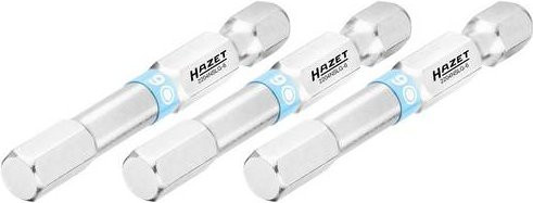 Hazet Sechskant-Bit massiv 6 mm für 6,3 mm Aufnahme, Silber, 3 Stück - Bild 1