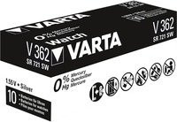 VARTA Silberoxid-Knopfzelle 362 in Silber und Schwarz - Bild 1