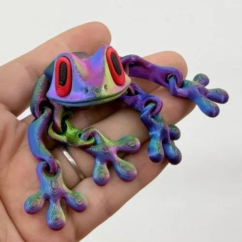 Yiran toy Frosch Kühlschrankmagnete 3D-Druck mit beweglichen Gelenken - Bild 1
