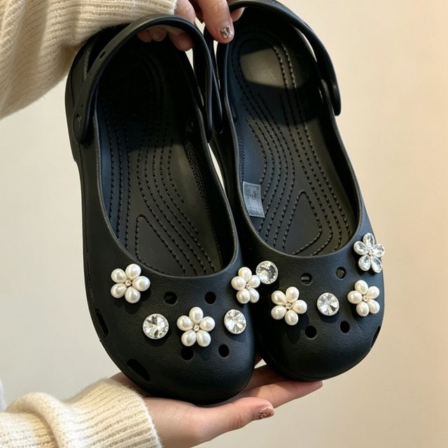 SMATLELF Schuh-Charms-Set, Perlen, Diamant, Damen - Bild 1