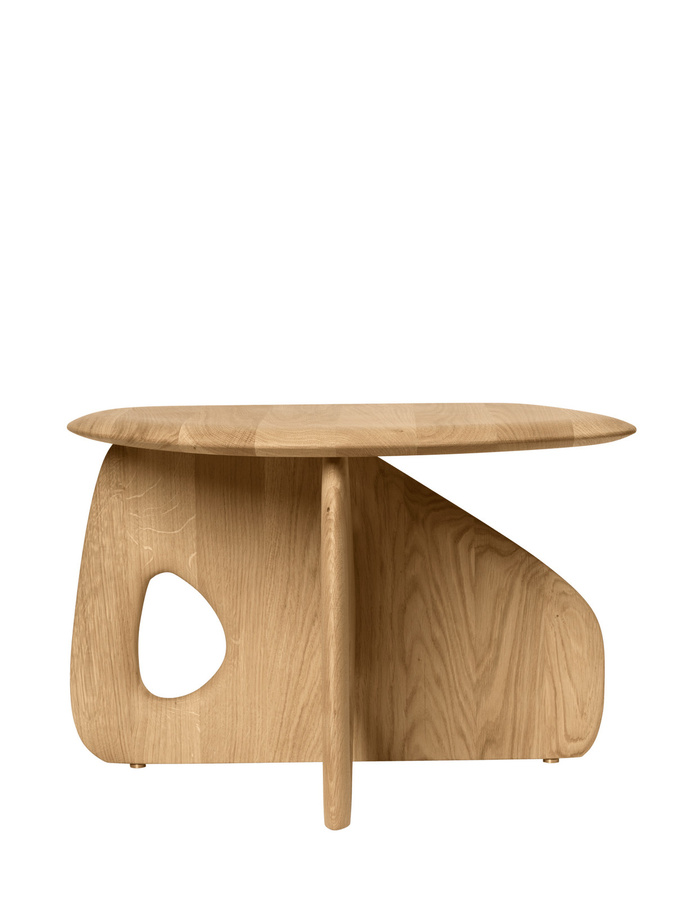 Ferm Living Oar Coffee Table aus Eichenholz in Braun mit abgerundeten Oberflächen - Bild 2