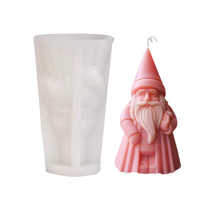 Handgemachte Weihnachtsmann Silikonform für Aroma-Therapie Kerzen zur Weihnachtsdekoration - Bild 4