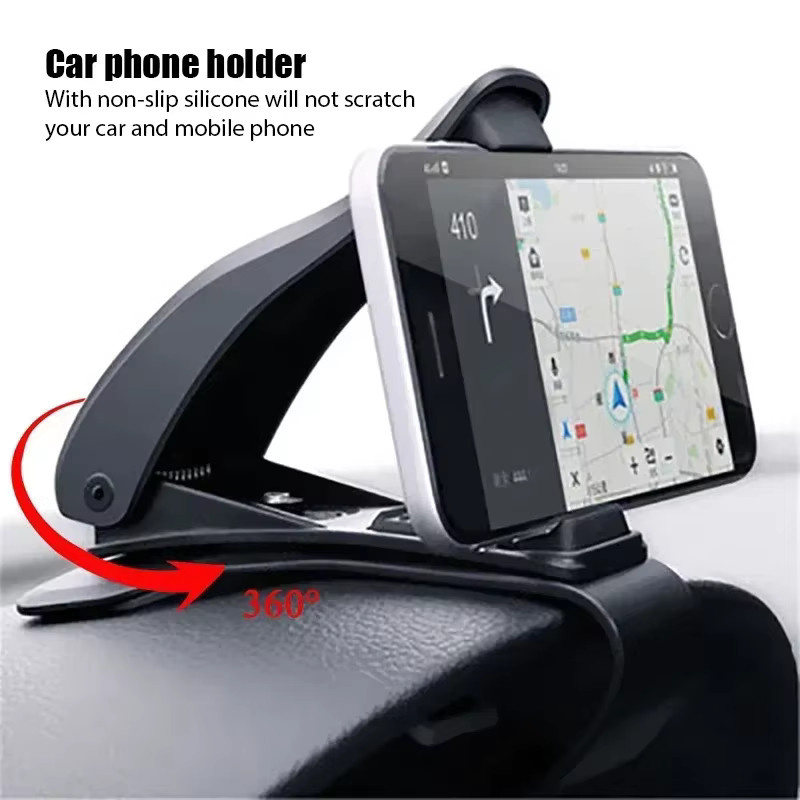Universeller Autotelefonhalter für das Armaturenbrett in Schwarz mit 360-Grad-Halterung für GPS und Smartphones wie iPhone und Samsung - Bild 2