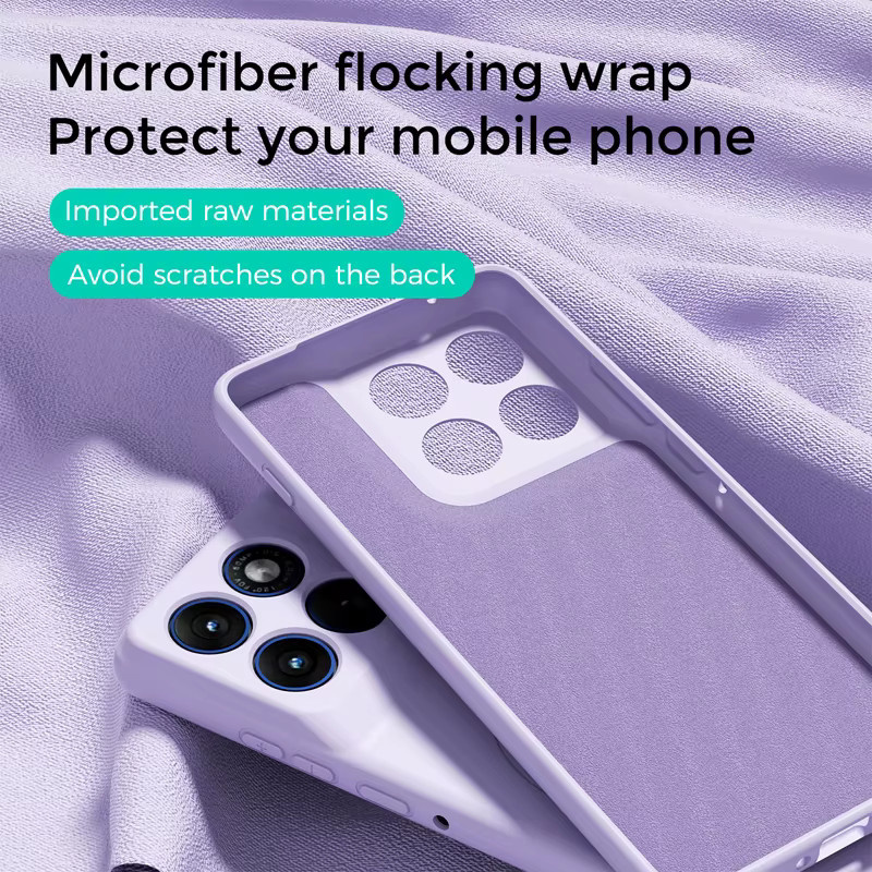 Motorola Flüssigsilikon-Magnetgehäuse für Moto Signature Edge70 Ultra 70 Fusion+ 60 Pro mit Objektivschutz und weichem Fallschutz in Lila - Bild 3