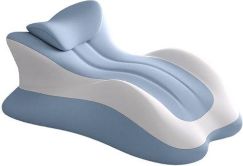 Home Textile Star Keilkissen aus Memory-Schaum für Paare zur Entlastung von Brust und Rücken in Blau - Bild 1