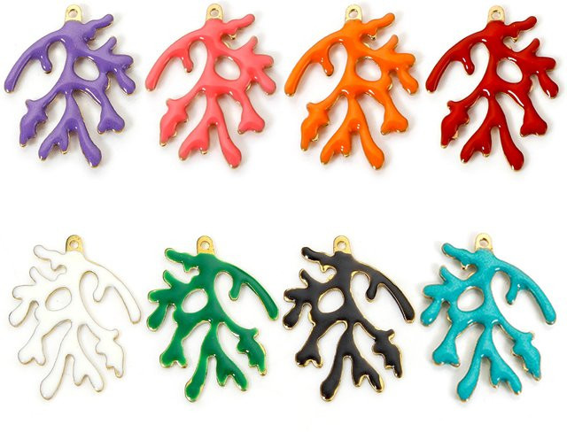DoreenBeads Charms, Messing, emailliert, mehrfarbig, 20 mm x 15 mm - Bild 1