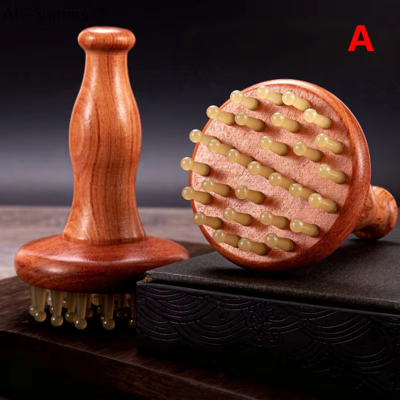 Massagebürste mit Holzgriff, Unisex - Bild 2