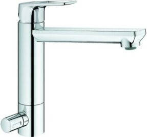 Grohe Spültisch-Einhebelmischer BauLoop in Chrom mit schwenkbarem Auslauf - Bild 1