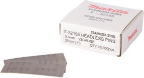 Makita Stift BPT350 F-32155 aus Edelstahl in Silber, Durchmesser: 0,6 mm, Länge: 25 mm - Bild 1