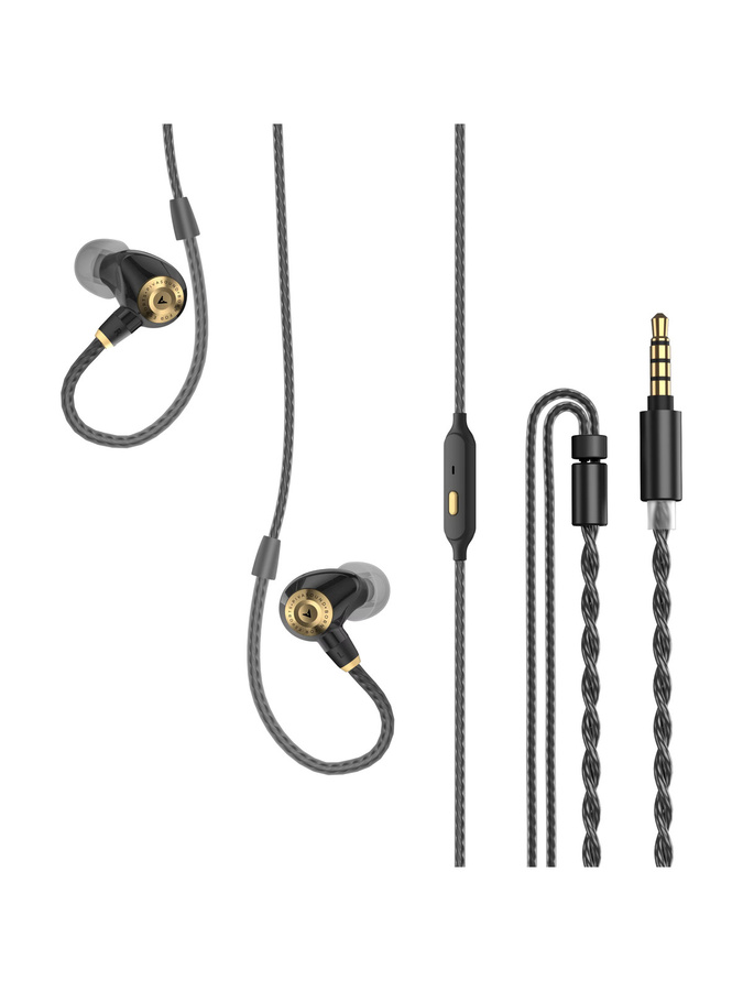 PIVA H8 HiFi Esports Kopfhörer mit 3,5 mm Klinke, Dual Chamber Stereo Bass, abnehmbares Kabel, Schwarz-Rot - Bild 3