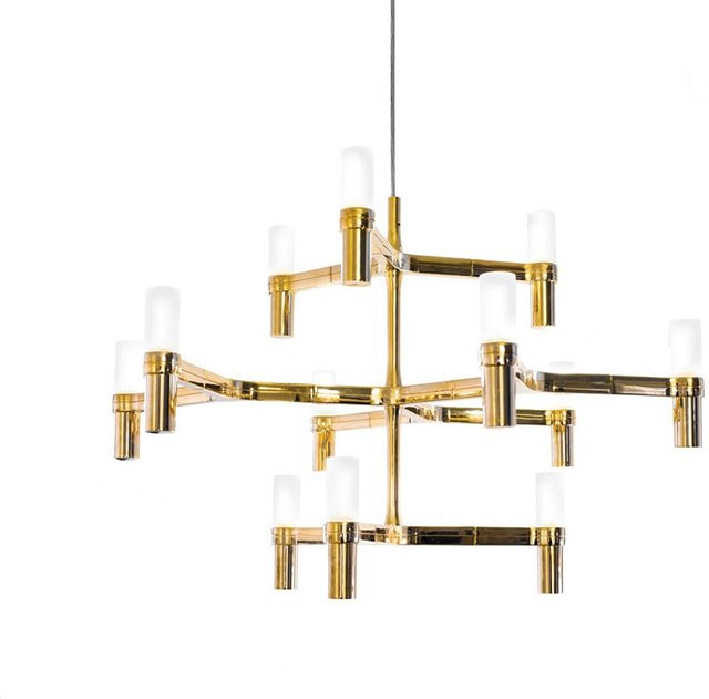 Nemo Lighting Crown Minor Kronleuchter in Gold/Messing mit Glaselementen - Bild 1
