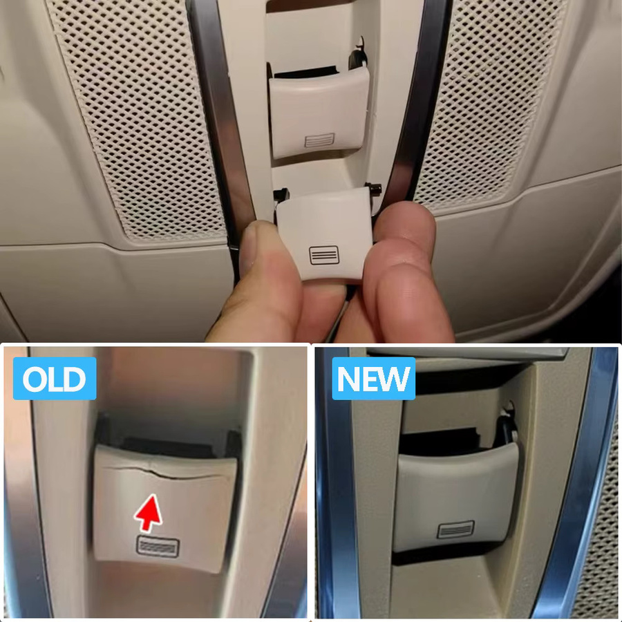 TNAI Schiebedach Fenster Schalter Knopf Abdeckung aus Kunststoff in Grau für Mercedes Benz ML GL GLE GLS W166 W292 W463 - Bild 2